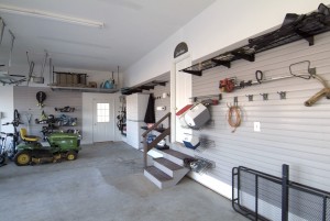 Organized garage inside