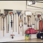 Tools on Garage Hooks